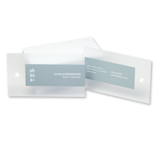 Clear Plastic Business Cards