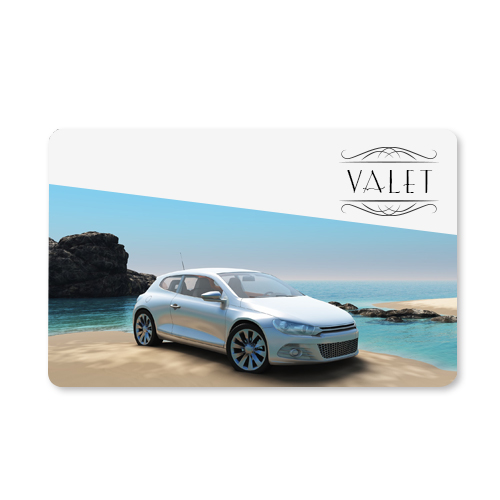 White Plastic Business Cards